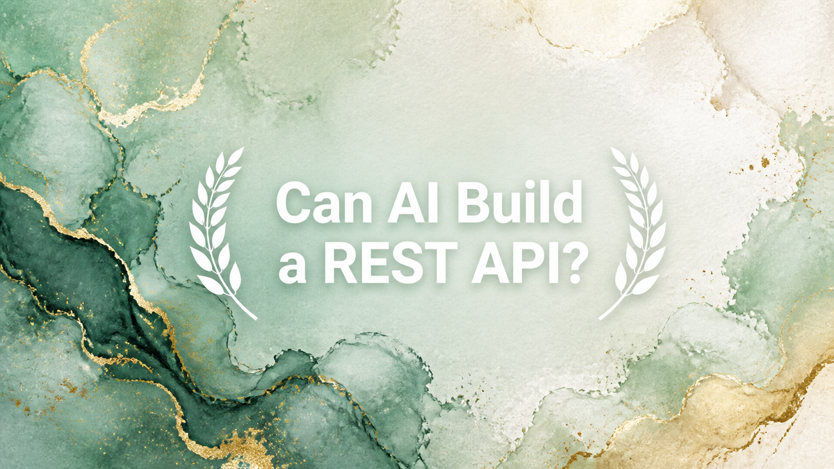Can AI Build a REST API?