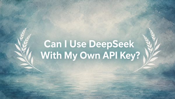 Can I Use DeepSeek With My Own API Key?