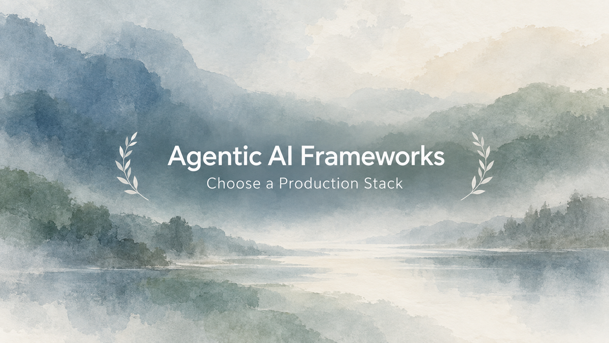 Agentic AI Frameworks: Choose a Production Stack - Verdent Guides