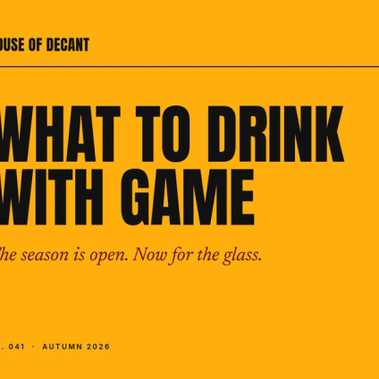 Game Season Is Open. What Should Be in the Glass?