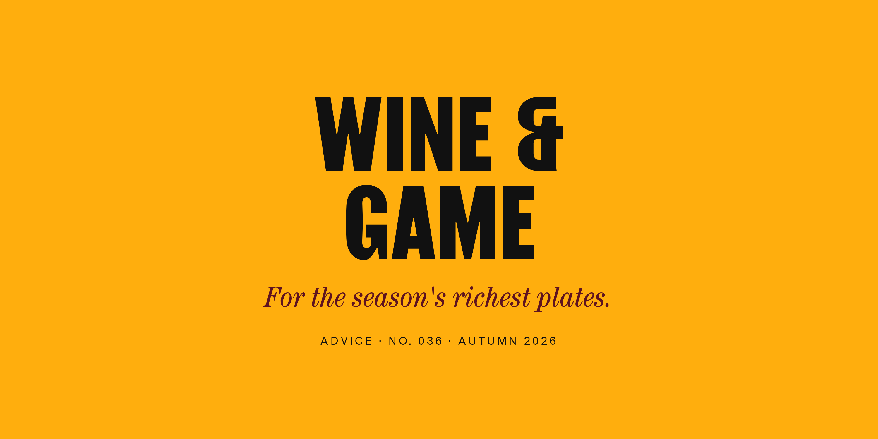 What Wine Goes With Game?