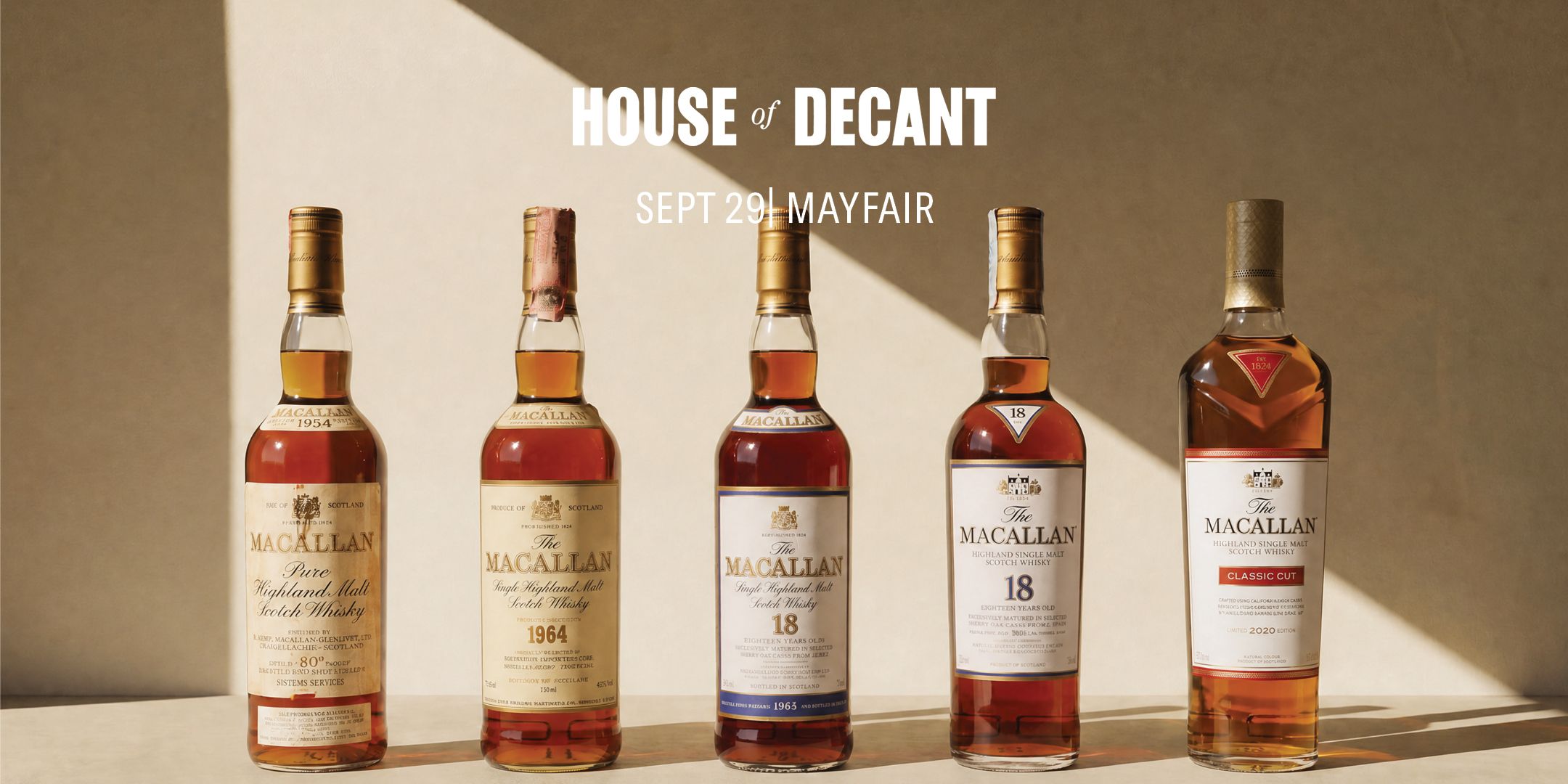 The Macallan Whisky Dinner: 70 Years in Five Drams