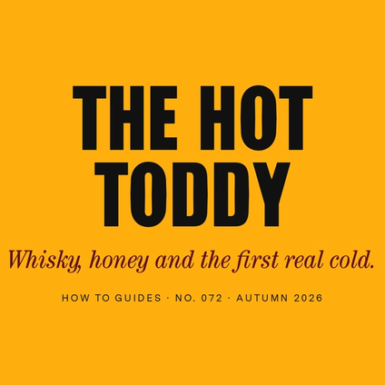 How to Make a Hot Toddy (Without Wasting Good Whisky)