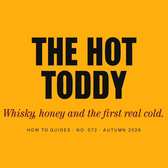 How to Make a Hot Toddy (Without Wasting Good Whisky)