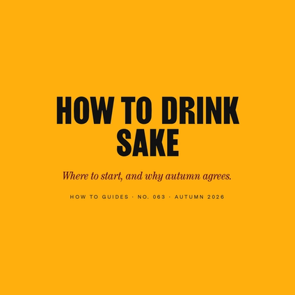 How to Drink Sake (and Why Autumn Is Its Season)