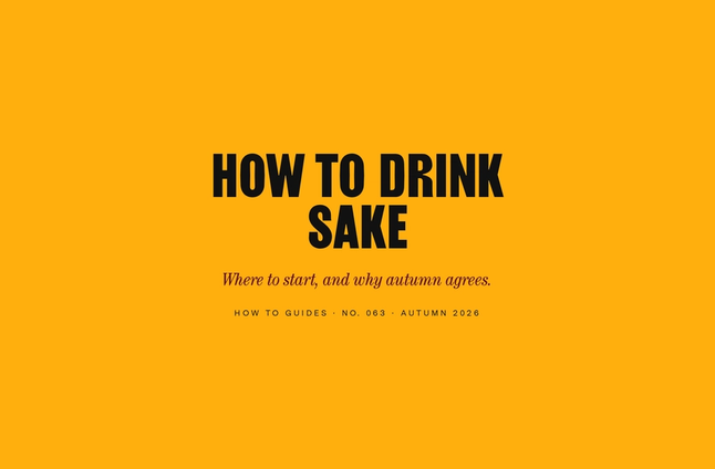 How to Drink Sake (and Why Autumn Is Its Season)