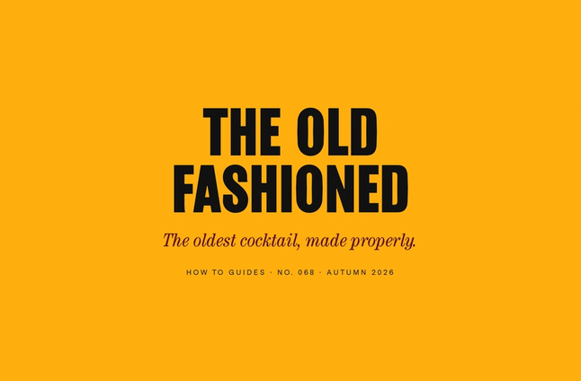 How to Make an Old Fashioned Worth the Name