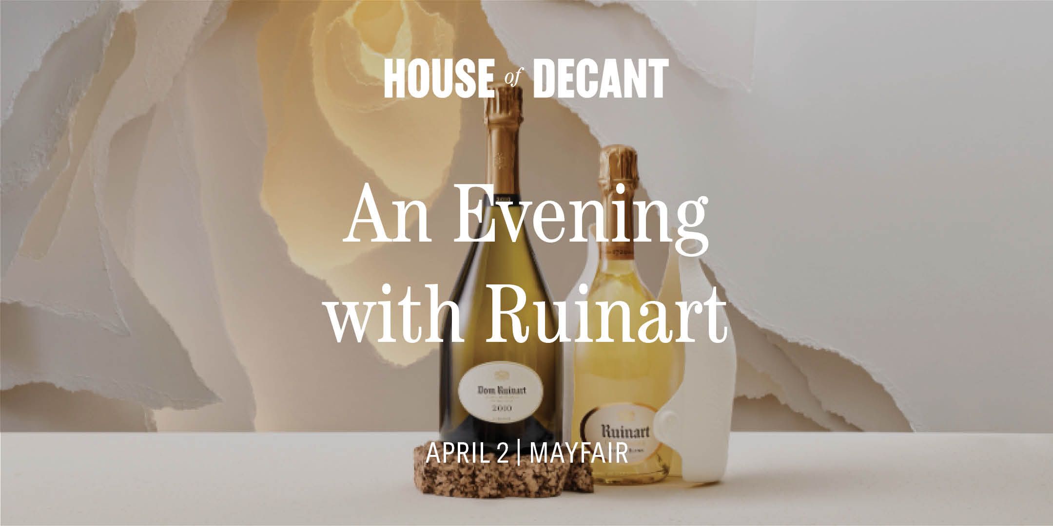 SOLD OUT An Evening with Ruinart Champagne