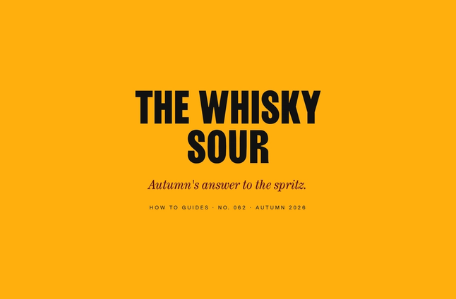 How to Make a Whisky Sour (Autumn's Answer to the Spritz)