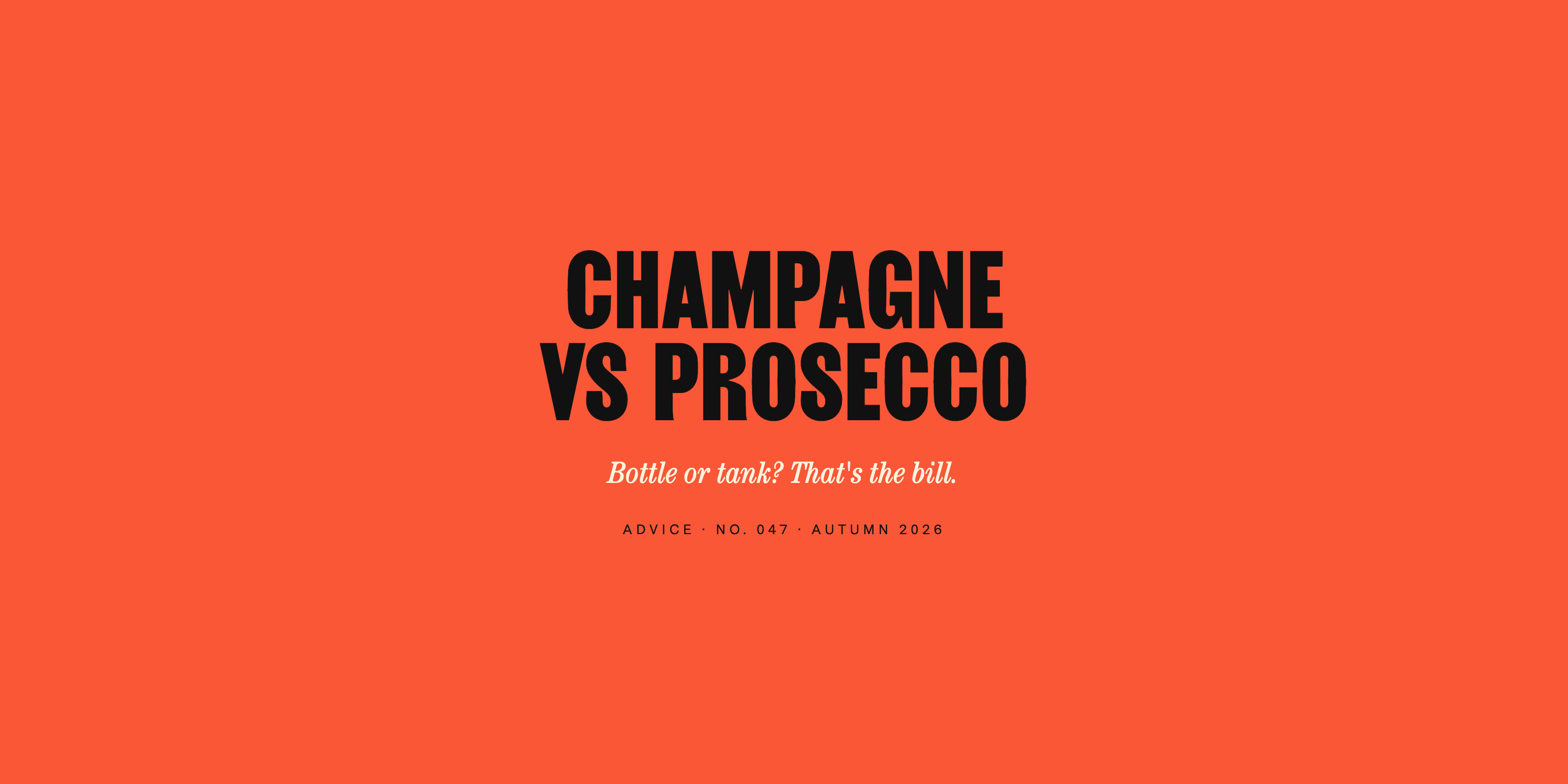 Champagne vs Prosecco: What You're Actually Paying For