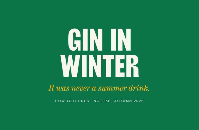 Gin in Winter: Put the Tonic Down