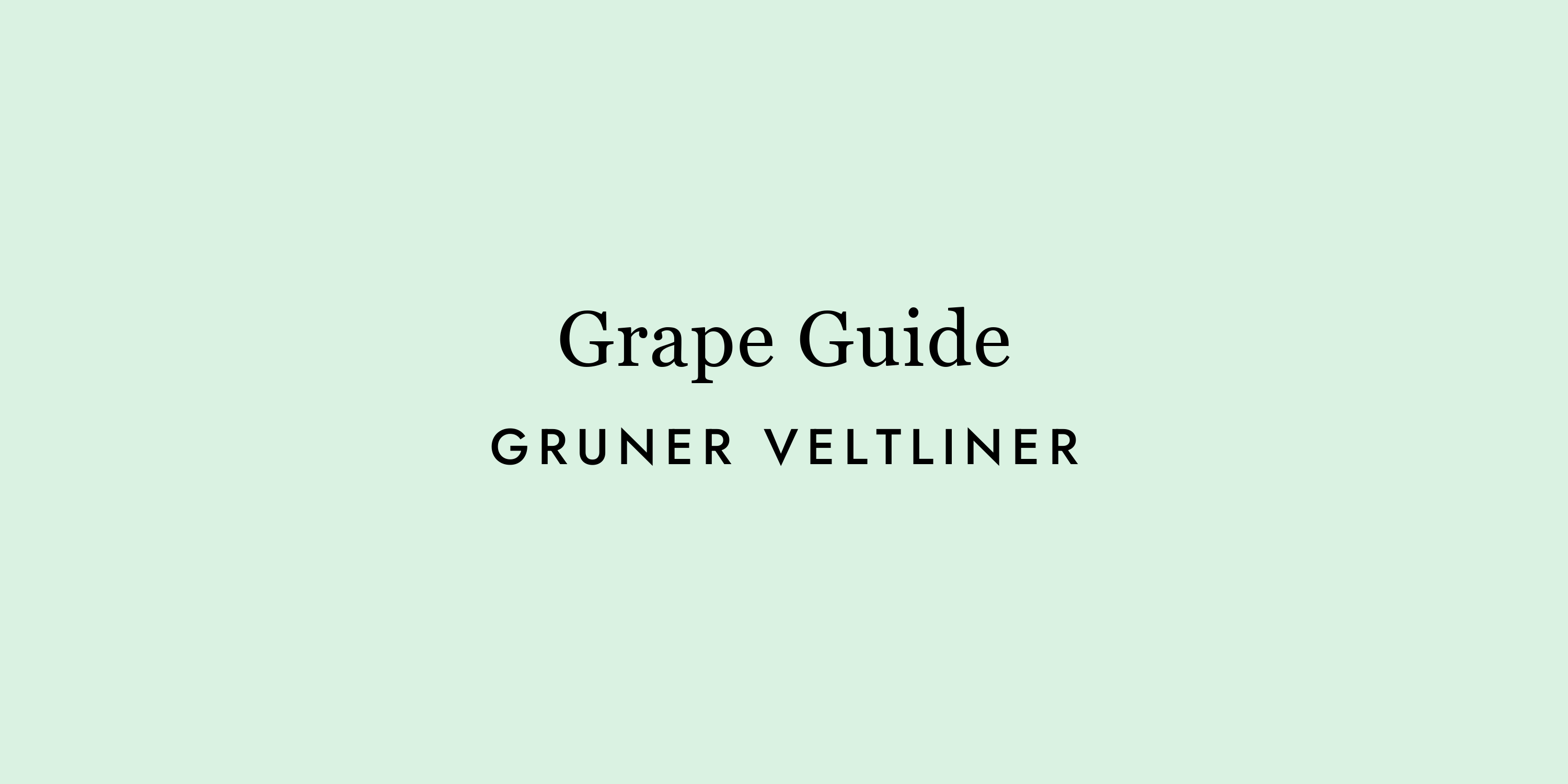 Grüner Veltliner: Austria's Answer to Everything