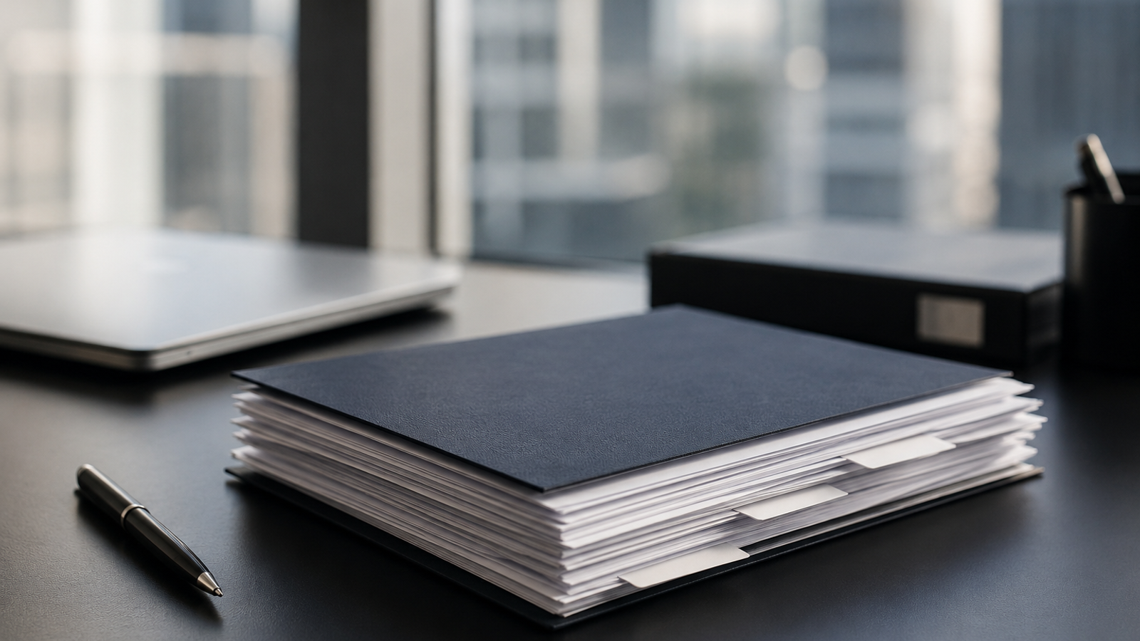 Folio on a desk