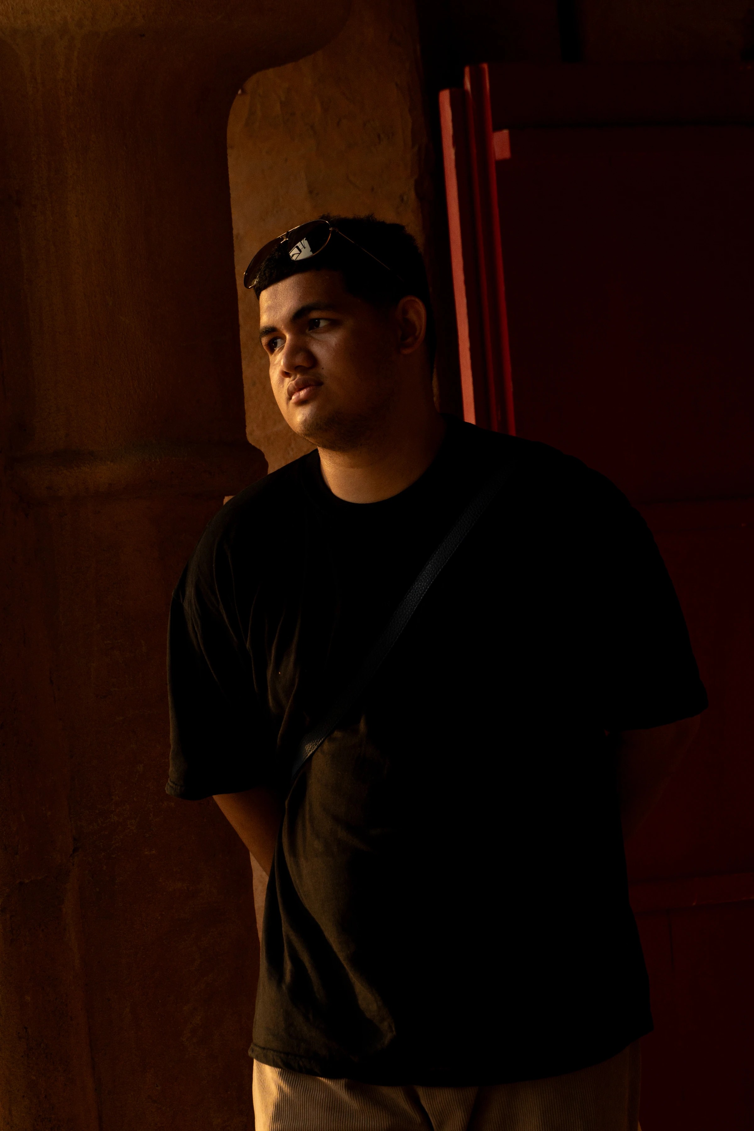 Lance Miranda in warm event lighting