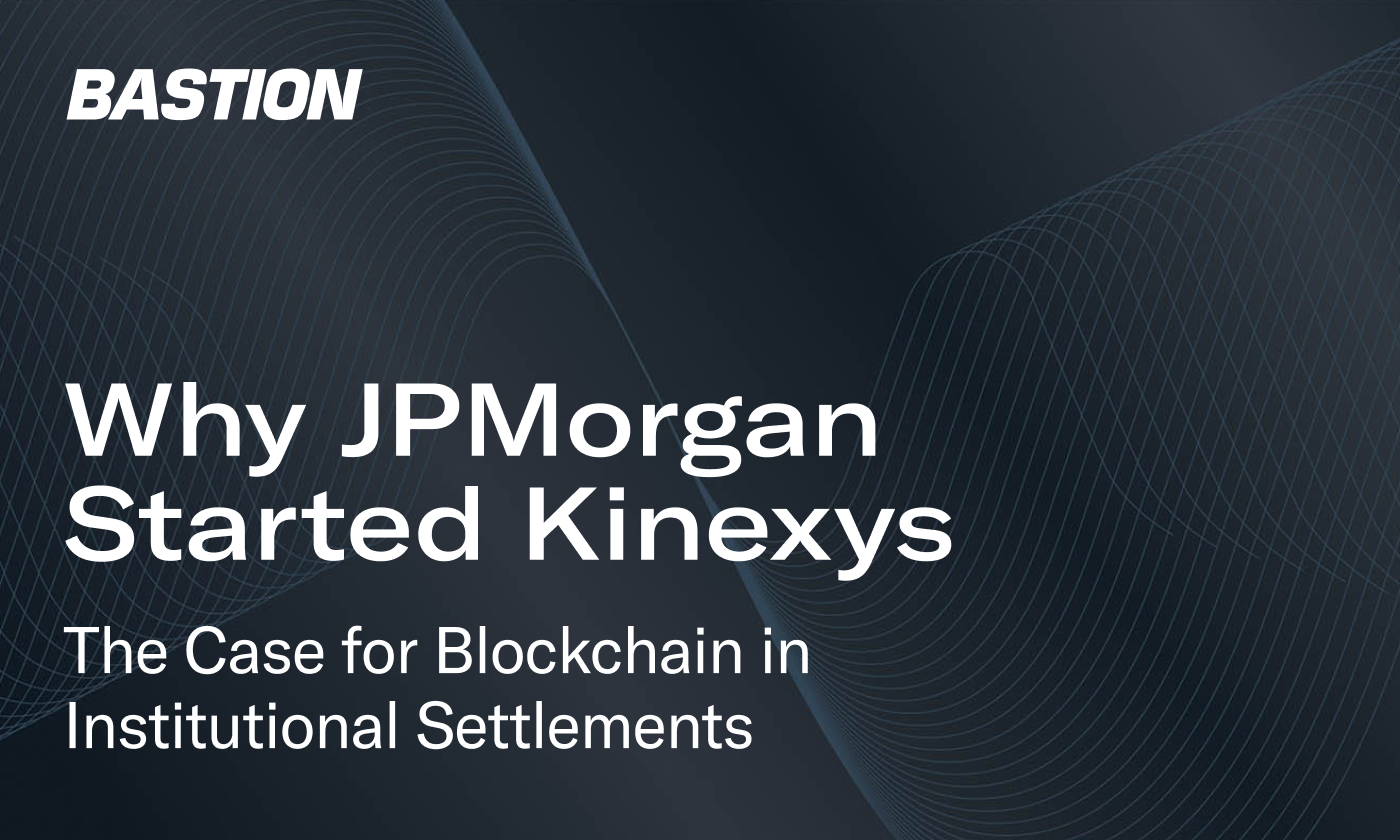 Why JPMorgan Started Kinexys: The Case for Blockchain in Institutional  Settlements