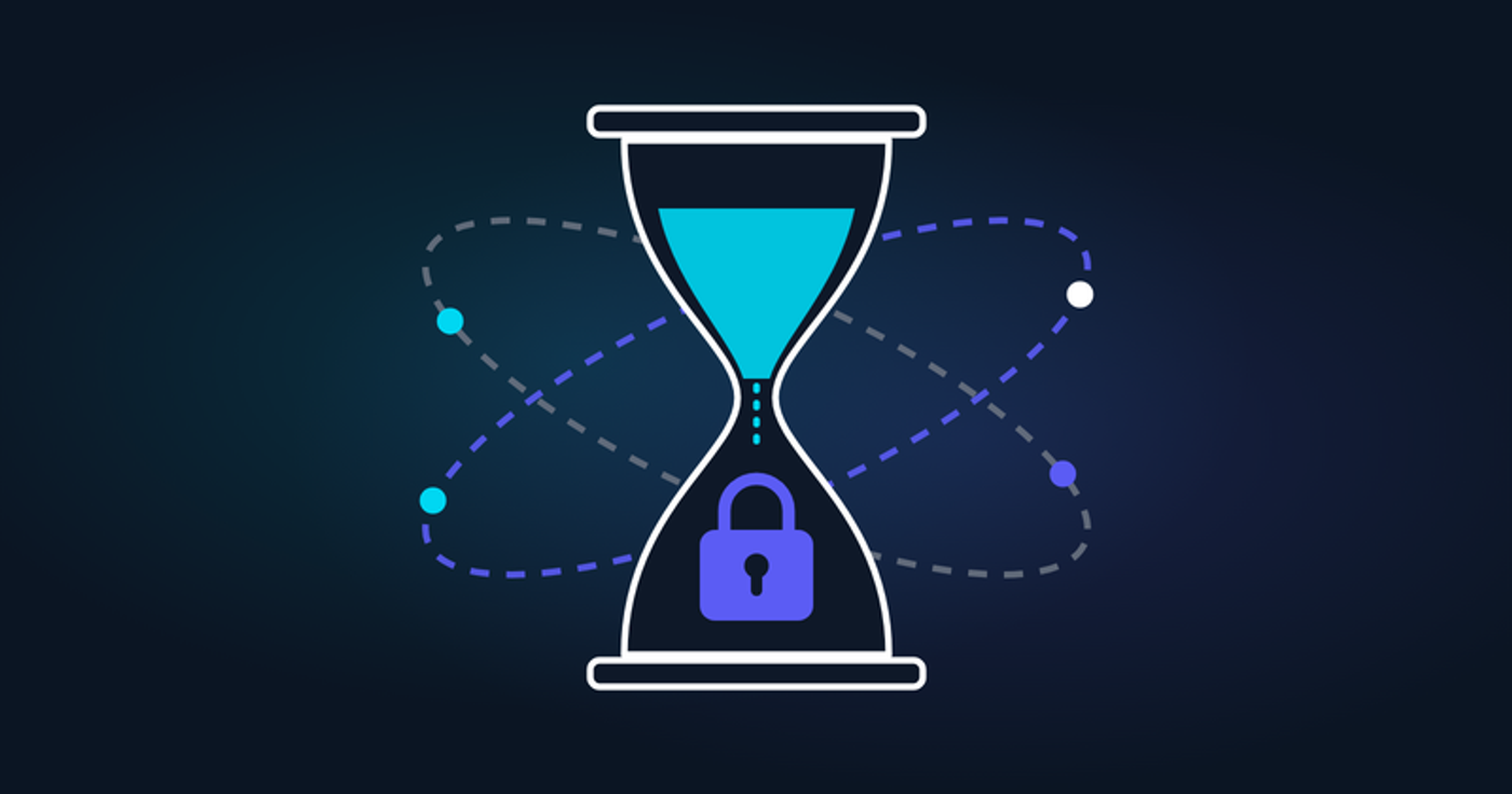 post-quantum deadline post thumbnail depicting time running out