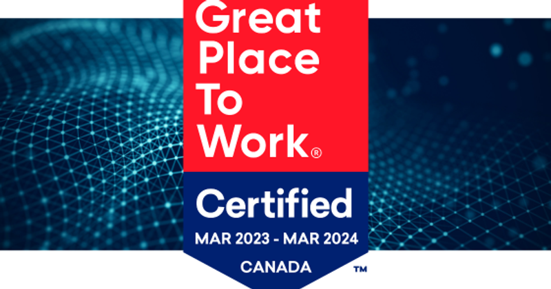 We are a Great Place to Work® in Canada!