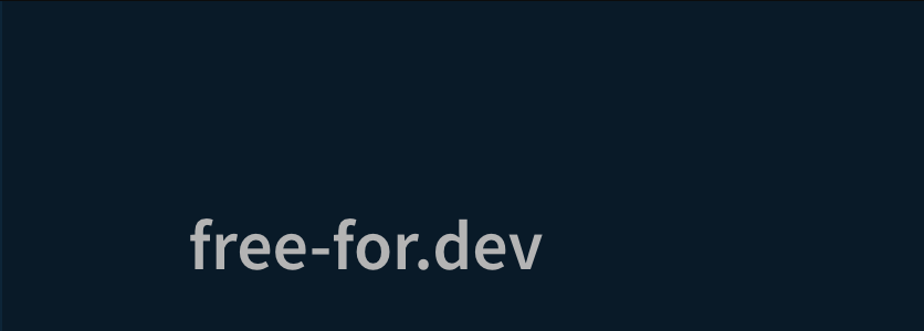 free-for-dev