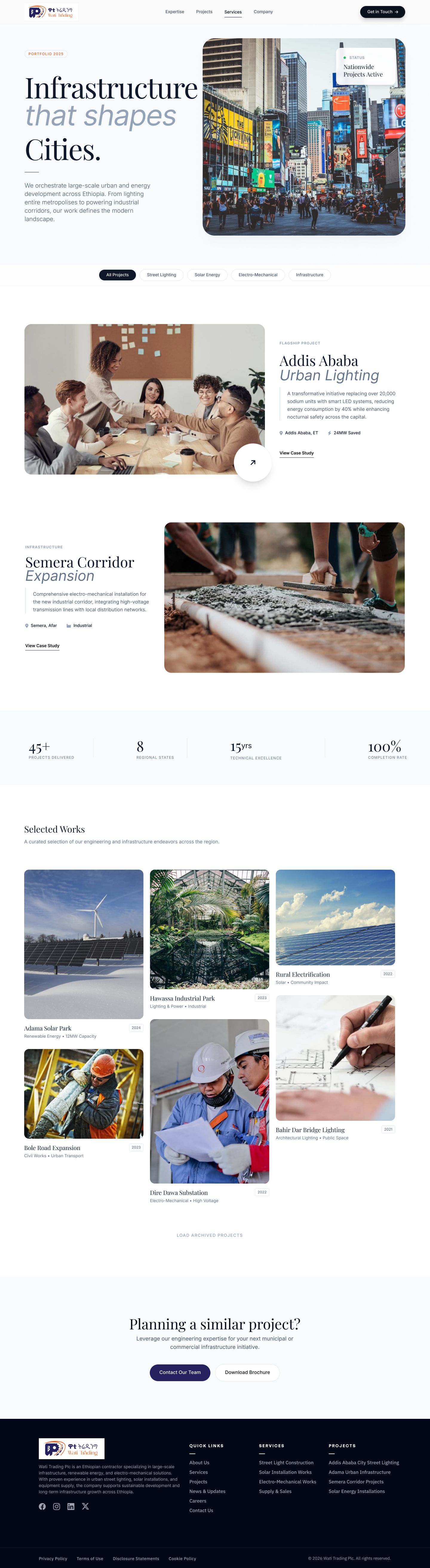Project List page