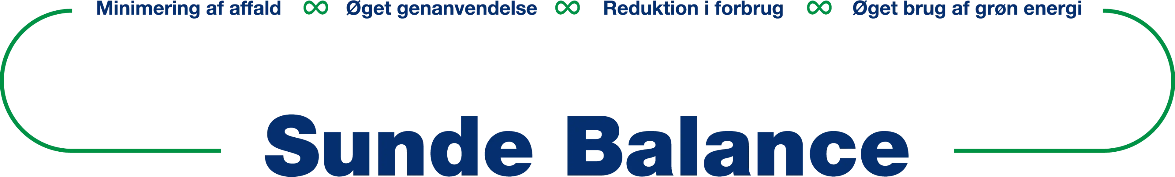 Sunde Balance logo med blå tekst på gennemsigtig baggrund