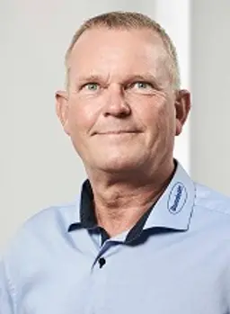 Portræt af Jan Nielsen, distrikschef for Sundolitt i Sønderjylland, Fyn, Sjælland og øerne