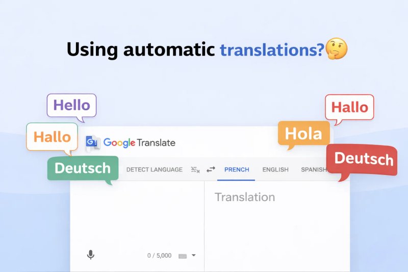 Waarom automatische vertalingen schadelijk zijn voor je SEO