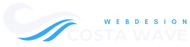 Logo Costa wave web design dark background