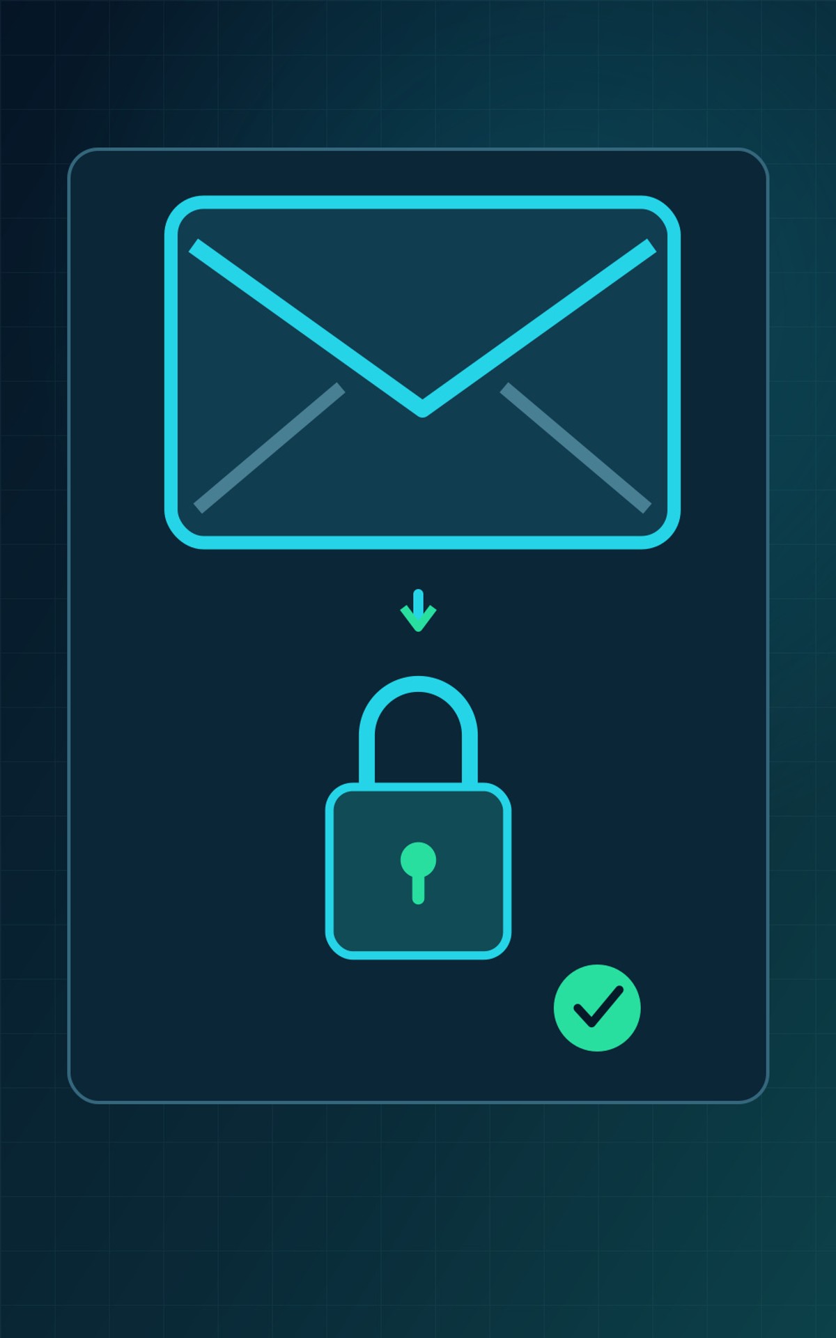 Business email protected by a lock