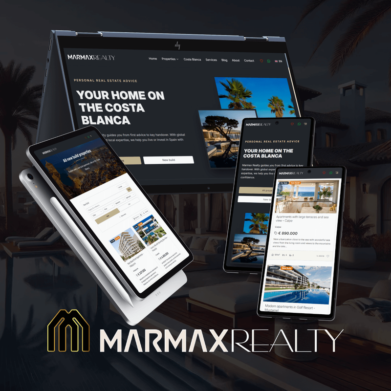 Rebuild website for real estate agency in Alicante - Costa Blanca, from Wordpress to Sanity with Next.js | CRM Inmovilla