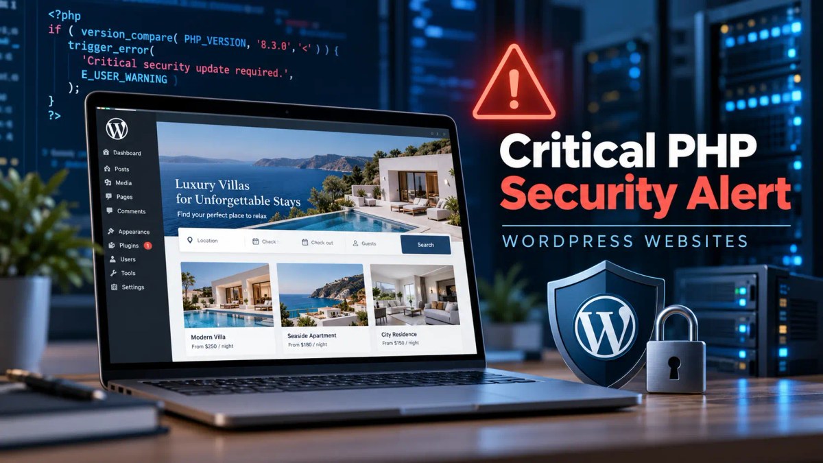 Official PHP logo illustrating two critical PHP security vulnerabilities announced in October 2026