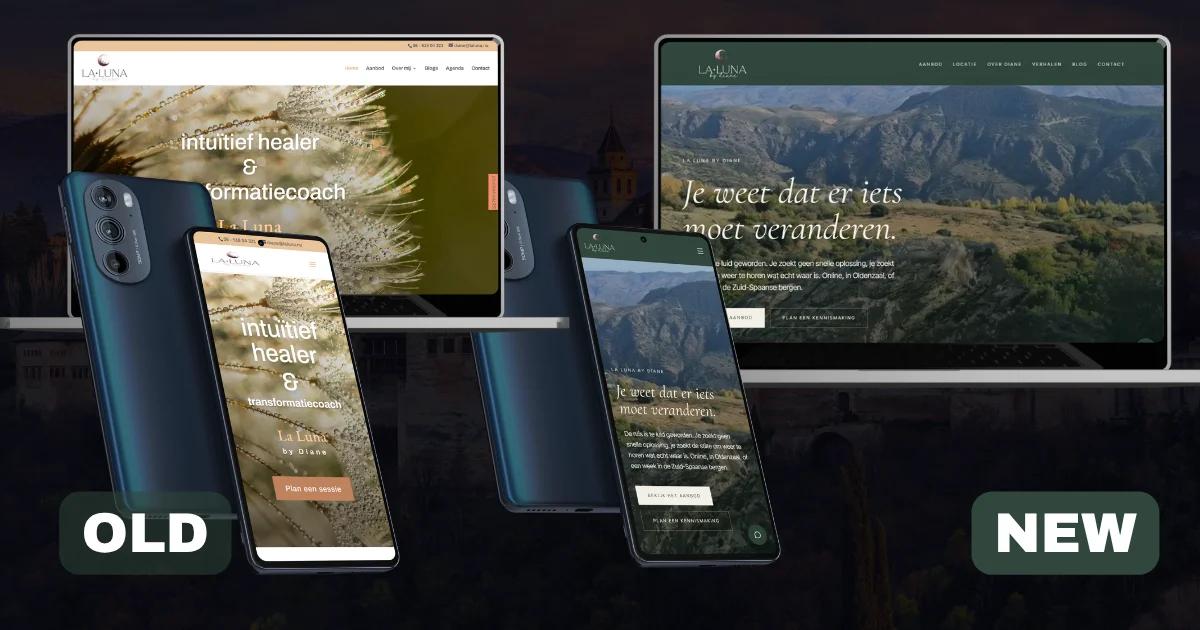 La Luna for and after website