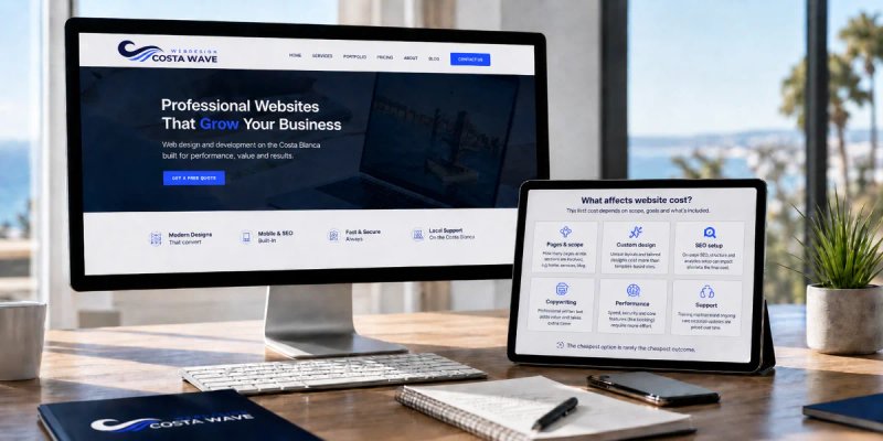 Wat kost een website aan de Costa Blanca in 2026? 