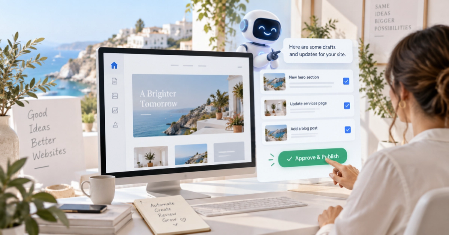 Modern website built with reusable content blocks for easy management and expansion