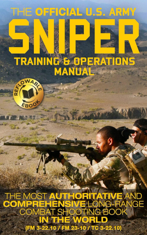 The book cover of the Official U.S. Army Sniper Training and Operations Manual by Rick Carlile