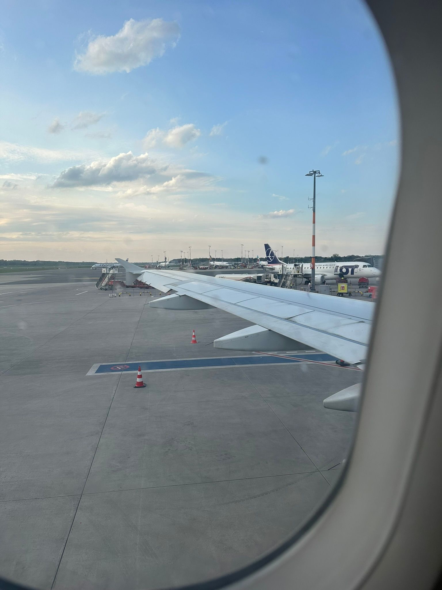 The view out of an airplane window