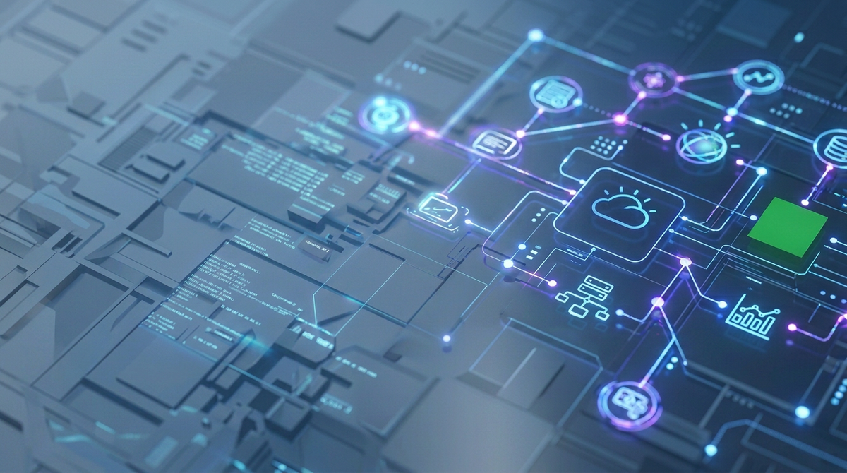 Enterprise IT data network linking servers, applications and cloud systems