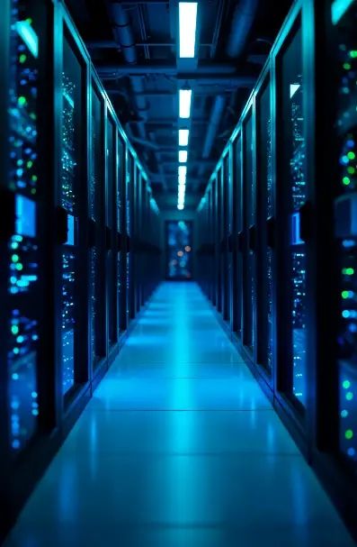 Cloud technology network connecting a modern business team