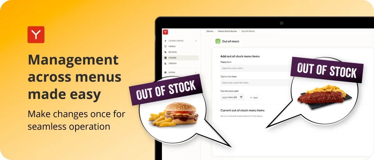 Management across menus made easy.