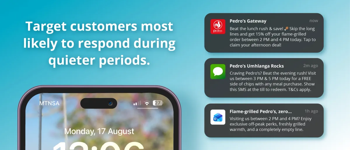 Target customers most likely to respond during quieter periods.