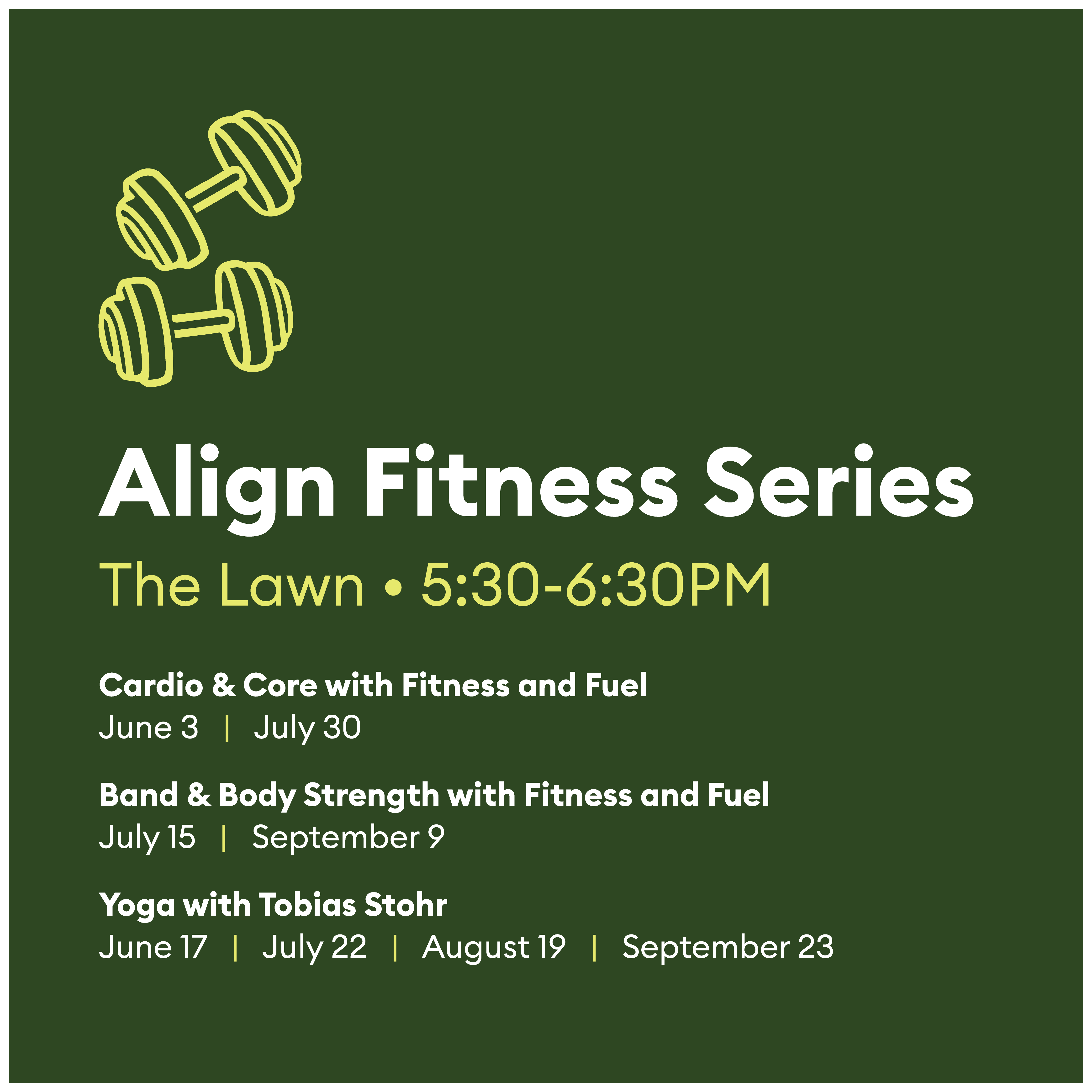 Align Fitness Series - Yoga with Tobias Stohr