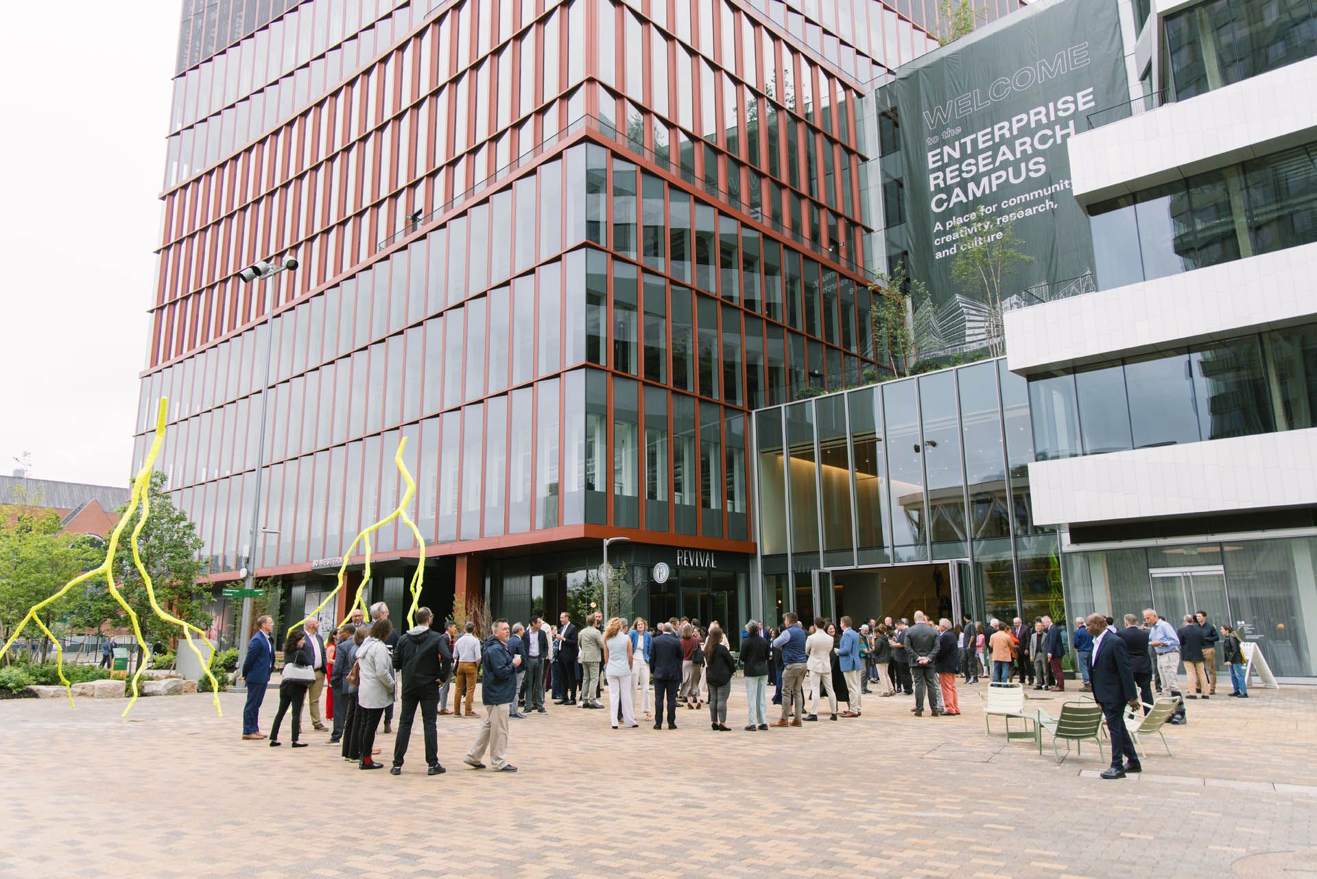 Harvard University and Tishman Speyer officially opened the first phase of the Enterprise Research Campus (ERC) in Allston, Massachusetts, in June 2026. The newly completed One Milestone complex anchors this phase, serving as a hub for life sciences and AI-driven research.