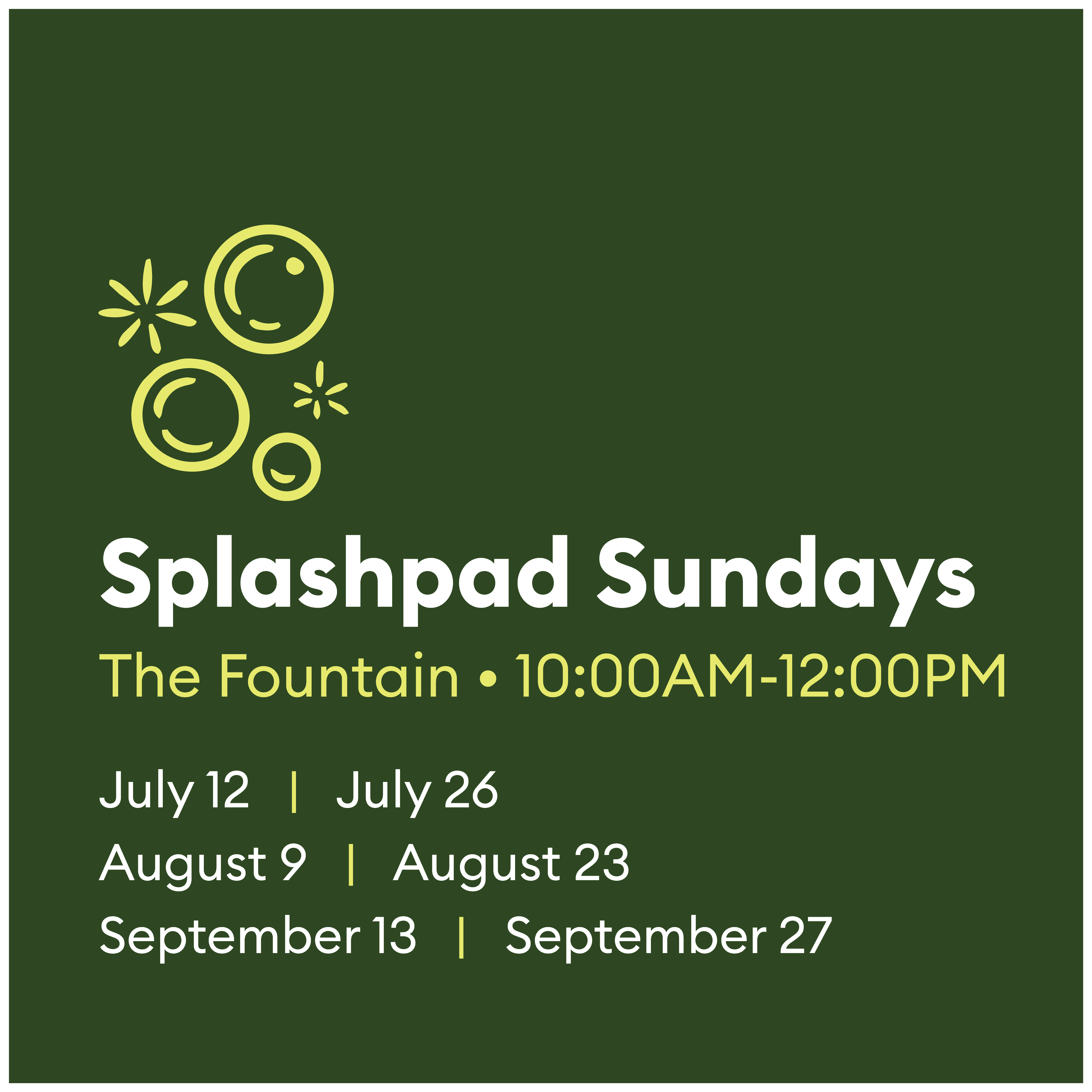 Splashpad Sundays – Summer Fun Finale 