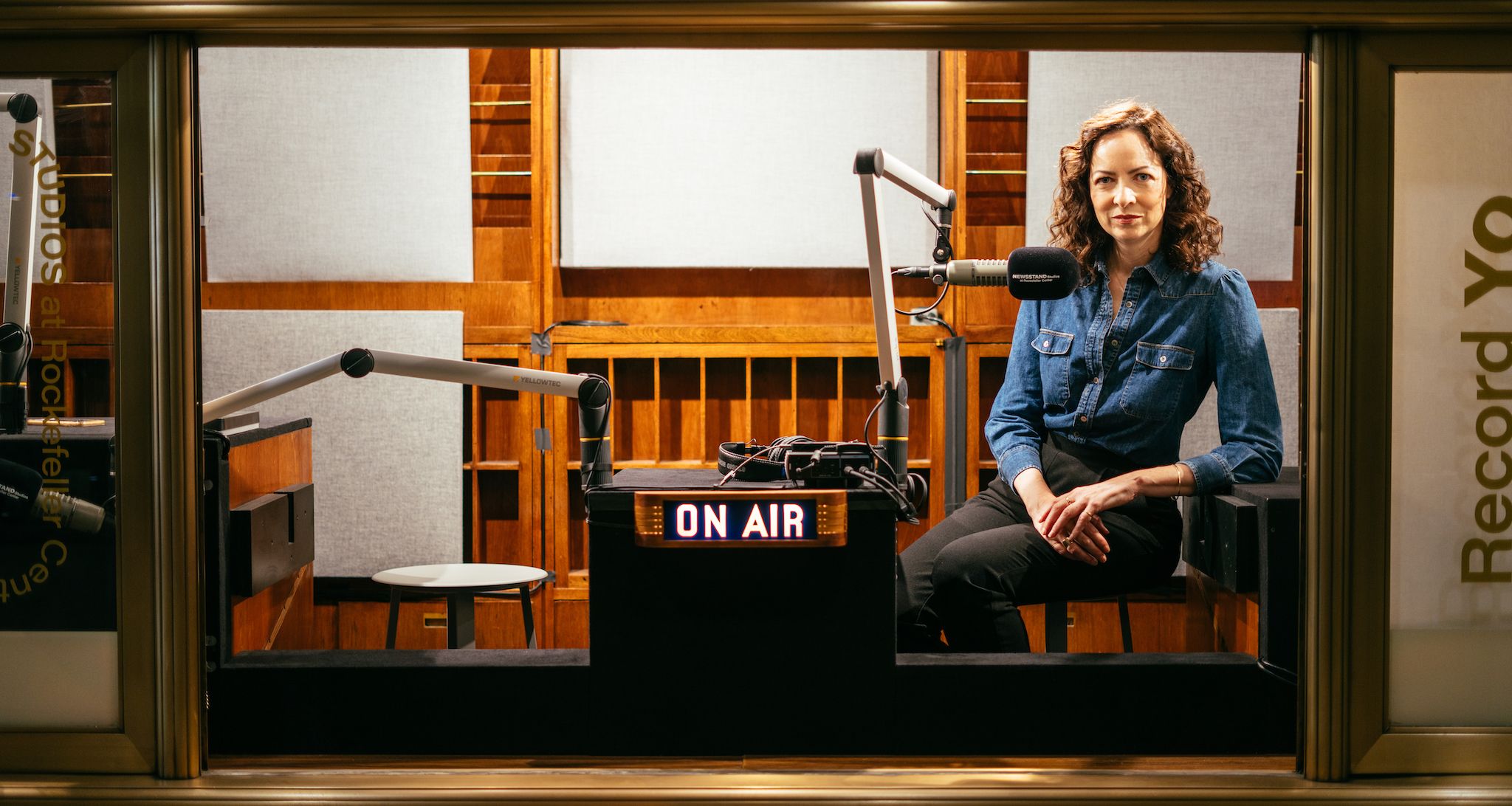 Kerry Diamond in Newsstand Studios at Rockefeller Center