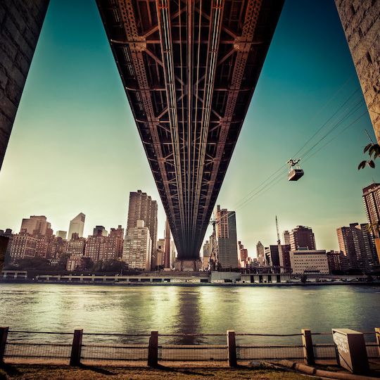 View of New York City from the Roosevelt Island Tram