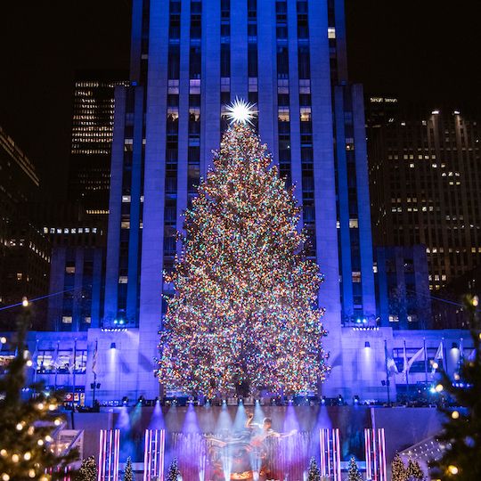 Rockefeller Center Christmas Tree lighting on December 1, 2021