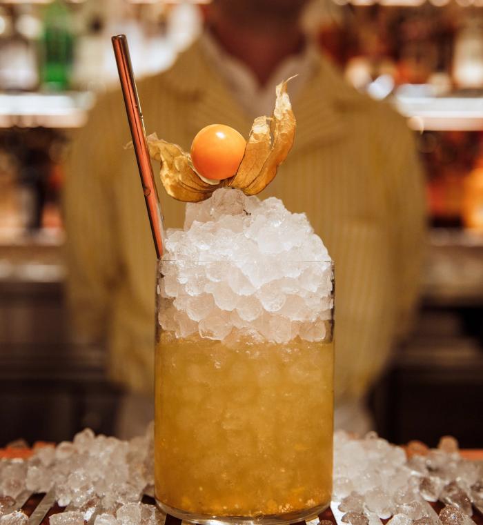 Cocktail from Jupiter at Rockefeller Center
