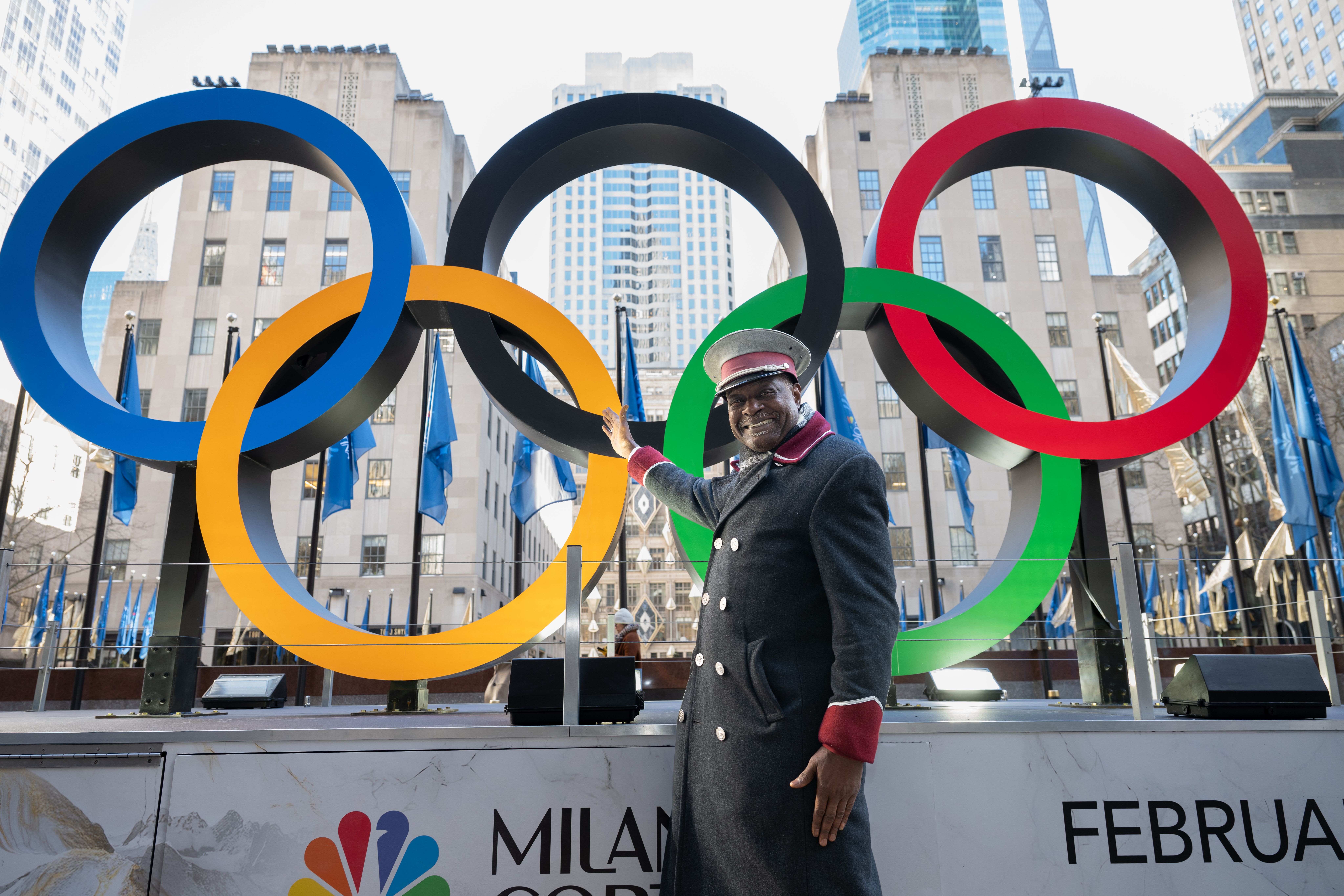 olympic rings at rockefeller center