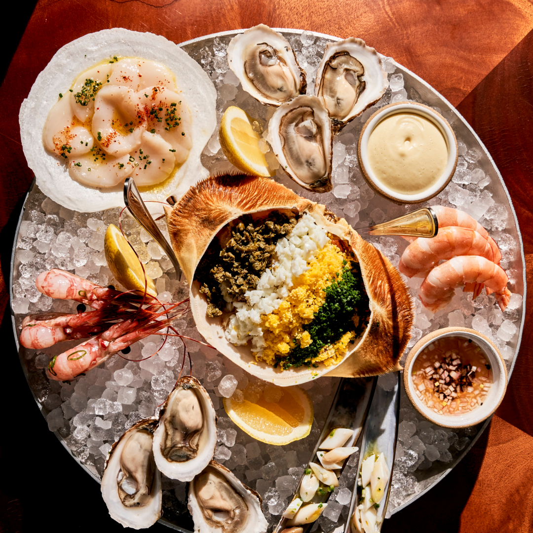 Cold seafood platter from Le Rock at Rockefeller Center