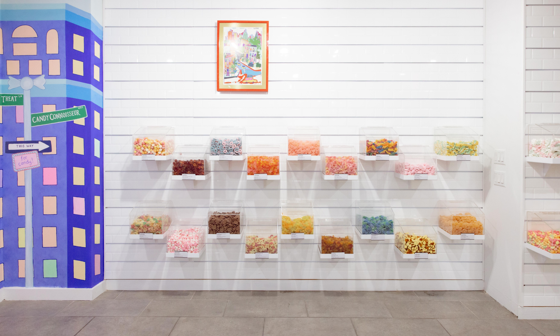 Candy on display at lil sweet treat at Rockefeller Center