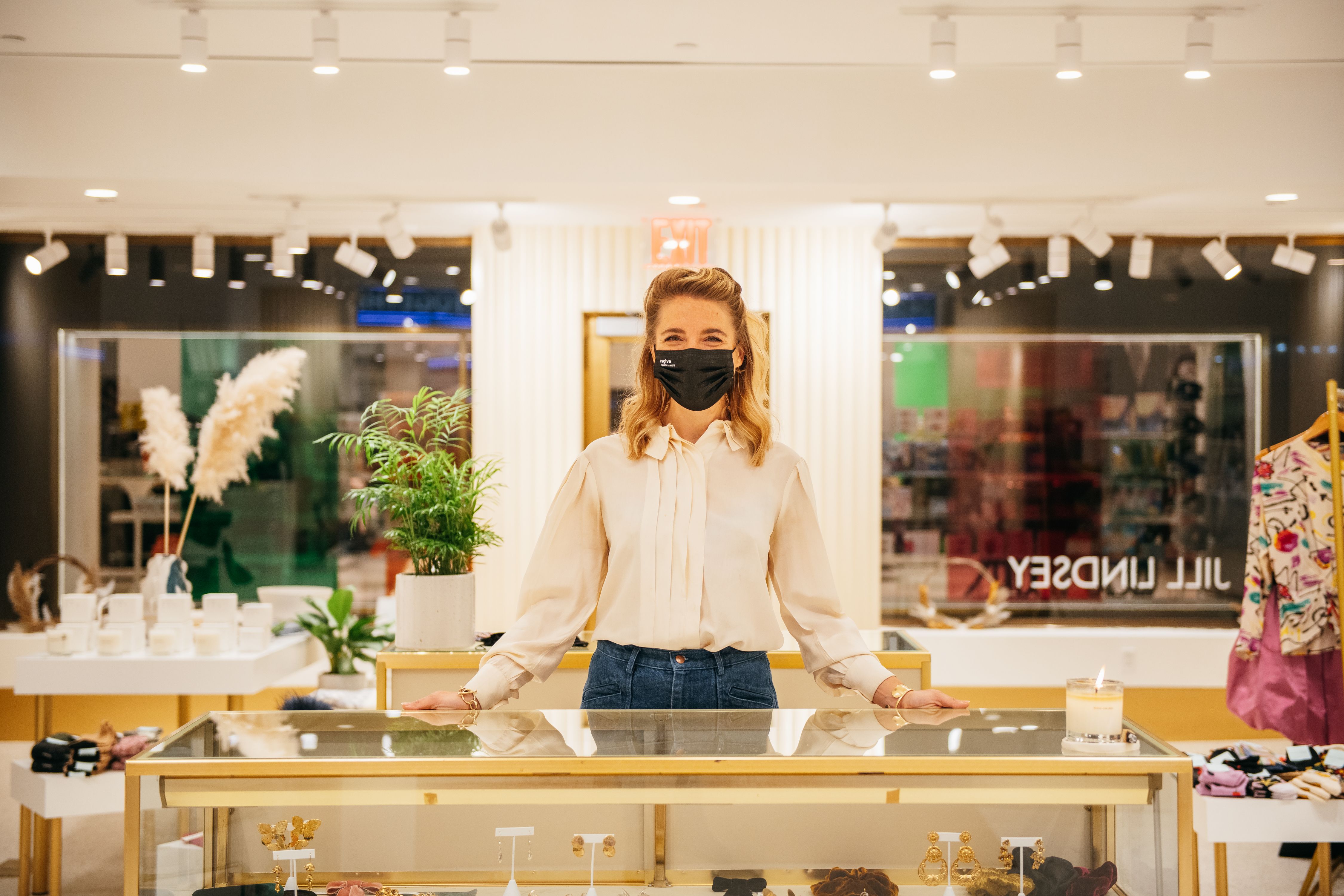 Jill Lindsey in her RC CAPSULE retail store